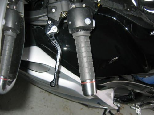 2010 BMW S1000R Pazzo Racing Shorty Levers Black Levers with Silver Adjusters