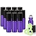 Olilia Glass Roll on Bottles with Metal Roller Balls - Essential Oils Key included 12 Pack of 5ml (Lyons Blue)