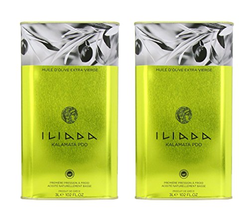 Iliada extra virgin olive oil - 2 tins - 3 liter each