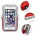 iPhone Armband, iMangoo iPhone 6S Plus Sports Armband Pouch Running Armbands Gym Wrist Bag Sleeve Key Holder Card Slot Wallet Case Arm Band for iPhone Samsung Galaxy Note 8 Plus LG Moto G5 Plus Red