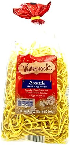 Winternacht Spaetzle Swabian Egg Noodles, Imported from Germany, 17.6 Ounces (500 grams)