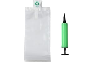 MIUPOO Clear Plastic Inflatable Bag With Free Pump - Air Packaging Cushion Blocking Protector Bag 4x8 Inches 50 Pieces