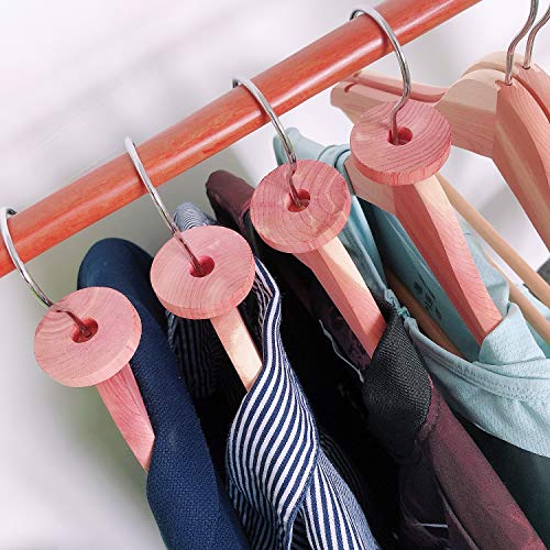 Cedar Space Cedar Blocks for Clothes Storage 100 Natural Aromatic Red Cedar Rings Protection