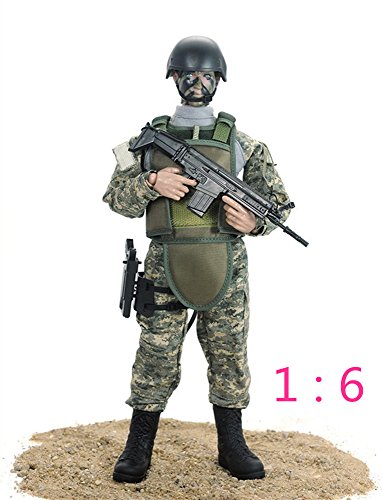 7buy 12" action figures toy 1:6 stand bendable soldier figur…