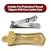 Belle Stainless Steel Foot File with Toenail Clippers