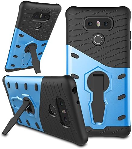 LG G6 Case, Rexang [Ultra Armor] Cover [Dual Rugged] Shock Proof [with 360° Kickstand] Best Heavy Duty Protection Cover with Stand for LG G6 (Blue)