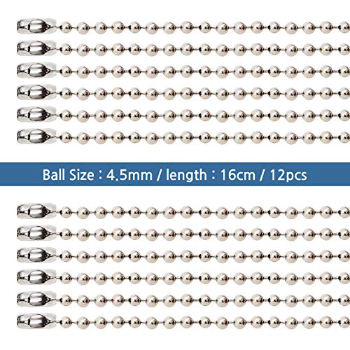 Ballchain Shower Curtain Ring 6inch 12pcs
