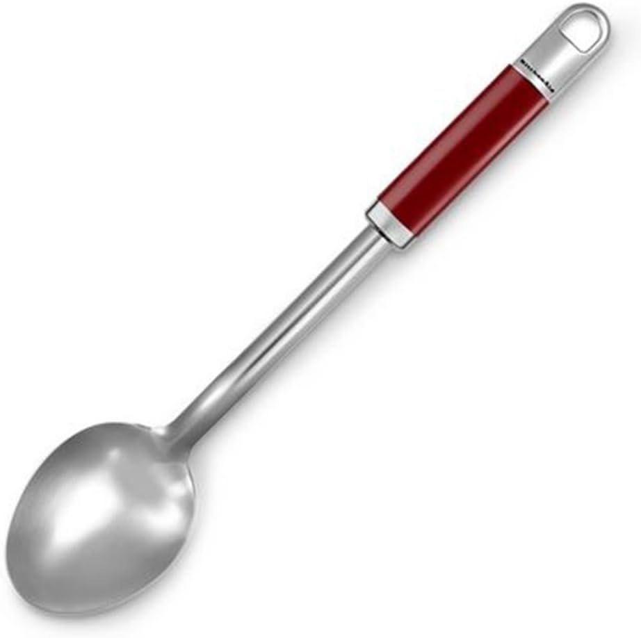 KitchenAid Basting Spoon-Empire Red Finish, Stainless Steel, 32 x 6.5 x 1.8 cm