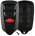 KeylessOption Keyless Entry Remote Car Key Fob Shell Case Pad Cover for Isuzu Rodeo Passport HYQ1512R