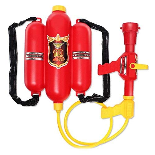 XICHEN® Firefighter Backpack Water Gun Toys Large amount of water Long range Red Summer Fun