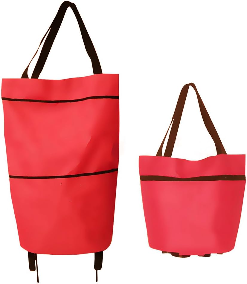 Finoki lightweight, folding, mini shopping cart, trolley, random colour