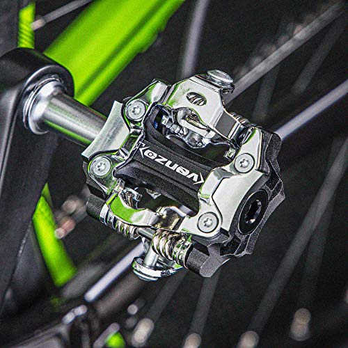 Venzo MTB Mountain Bike CNC CrMo 6061 Aluminum Sealed Clipless Pedals