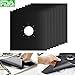 Gas Stove Burner Covers 8 Pack - CrazyLynX Double Thickness Gas Range Protectors, Stove Top Liner with FDA Approved, Reusable, Non-Stick, Dishwasher Safe, Heat-resistant - Black (10.6