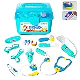 GAMZOO Doctor Kit for Kids-Pretend Play Toy for 3,4,5 Year Old Boys and Girls Birthday Gift,Medical Set Playset with Electronic Stethoscope,Light & Sounds for Age 3-6
