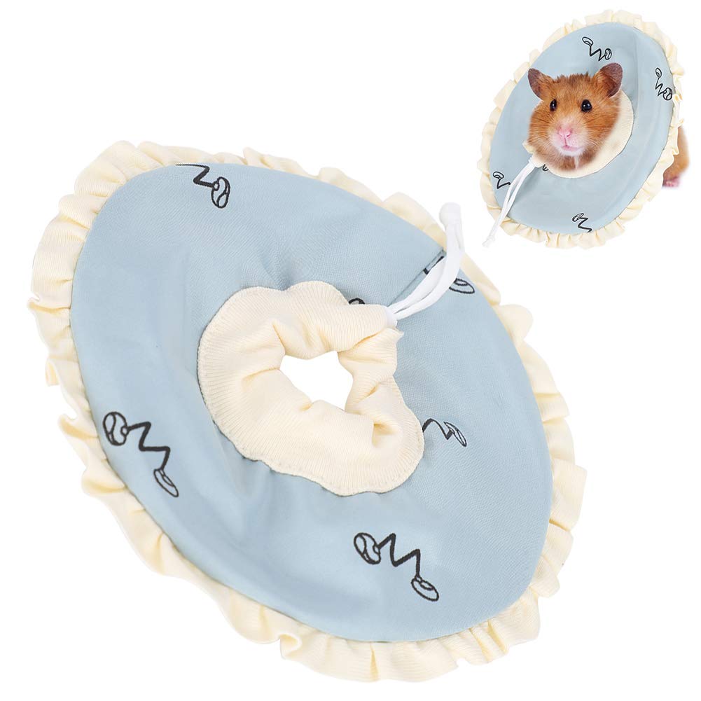 Haokaini Small Pet Elizabeth Collar Protective Circle Small Animals Surgery Recovery Collar Cone with Adjustable Buckle for Hamster Rabbit Guinea Pig Hedgehog