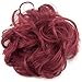 Scrunchy Bun Up Do Hair Chignons Ribbon Ponytail Extension WavyMessythumb 1