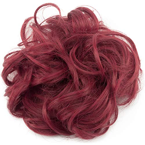 Scrunchy Bun Up Do Hair Chignons Ribbon Ponytail Extension WavyMessy