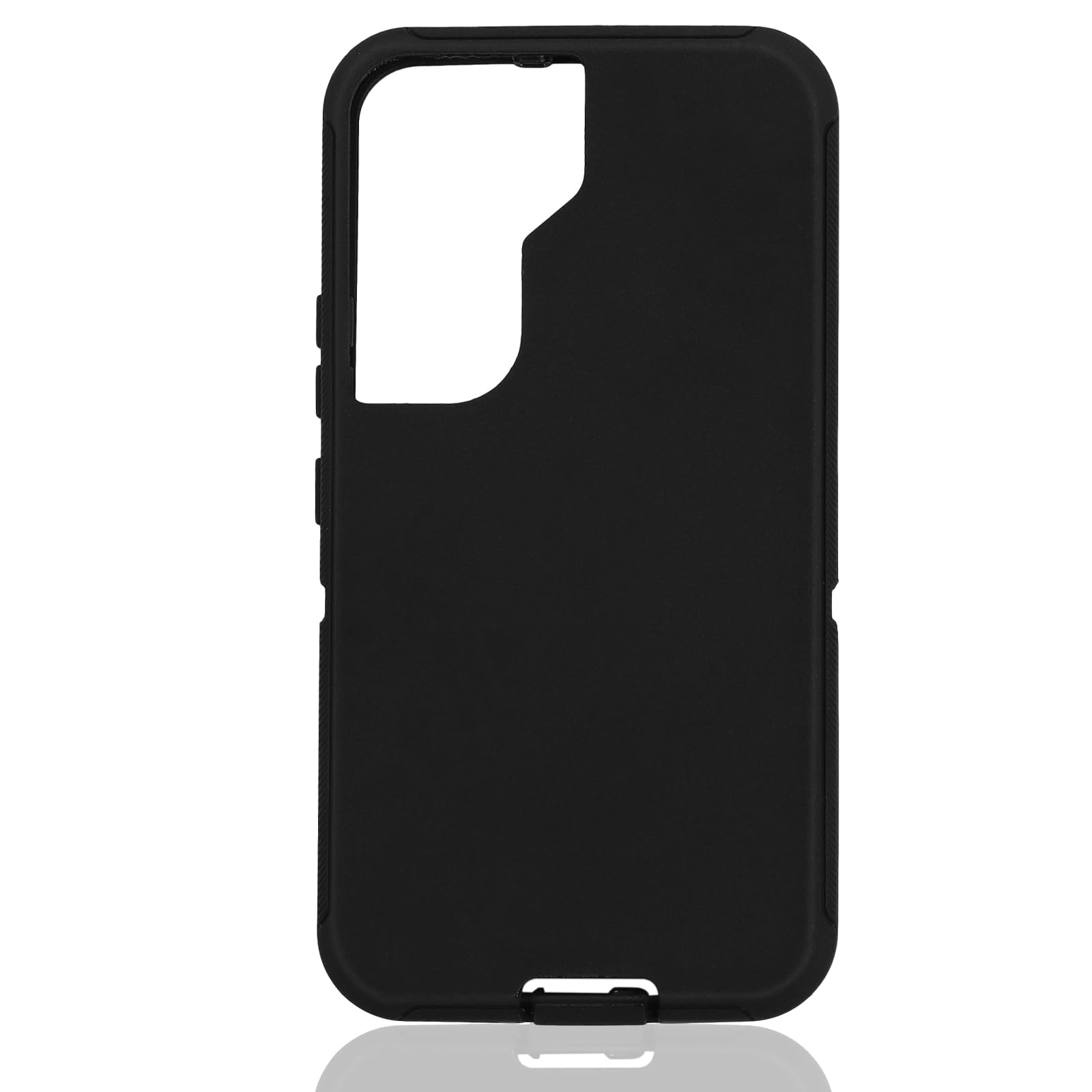 Replacement TPE Rubber Outer Skin Compatible with Otterbox Defender Case for Samsung Galaxy S22 Plus/S22+ Black