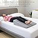 Linenspa Bed Wedge Pillow- Hypoallergenic - Support and Elevate Upper Body - Multipurpose - Alleviate Acid Reflux, Snoring - Removable Velour Cover