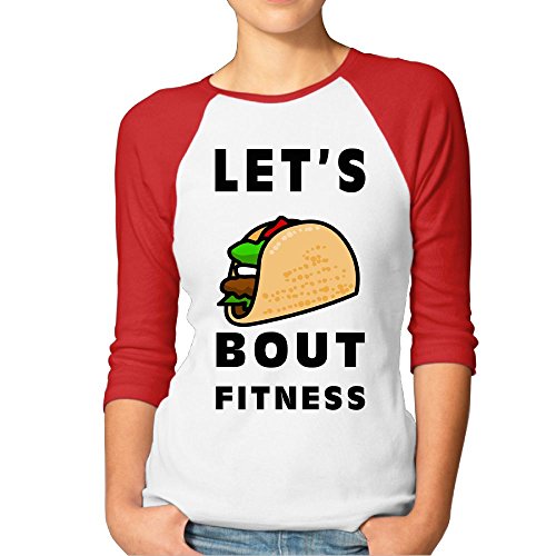 Dianqusha Let's Taco Bout Fitness 3/4 Sleeve Baseball T