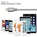 Lightning Cable, JJCall 2 Pack 3Feet (1 Meter) Nylon Braided Sync and Charging Cord for for Apple iPhone 7s/7/7plus, iPhone 6s/6/6plus,iPhone SE/5s/5c/5, iPad Air, iPad Mini, iPod(Gray)