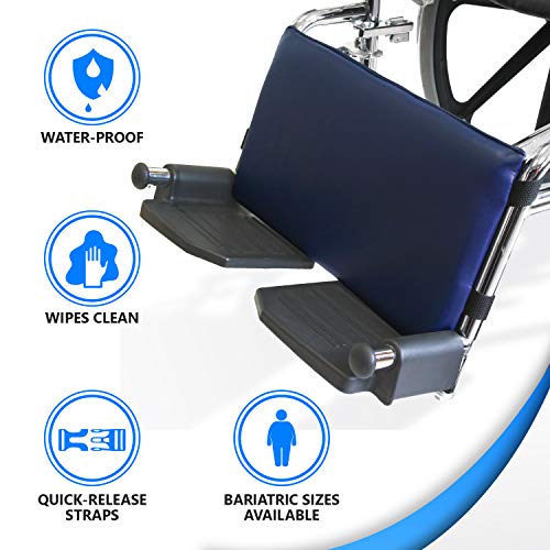 NYOrtho Wheelchair Leg Rest Cushioned Pad, 16x9 Inches Premium Calf
