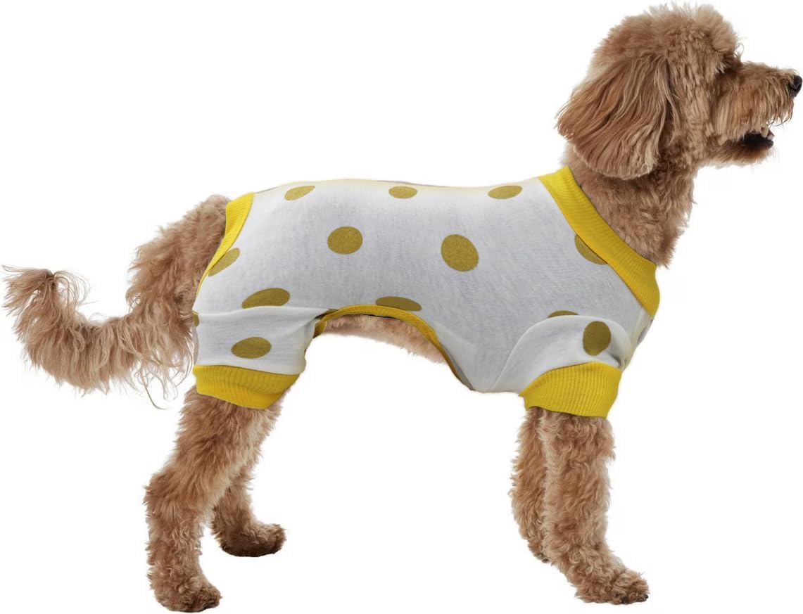 Small Dog Clothes, Elastic Pet Onesie Clothes Anti-hair Anti Licking, Wound Protection Pet Pajamas PJS Dog Jumpsuit For Small Medium Dogs Female Male, XS