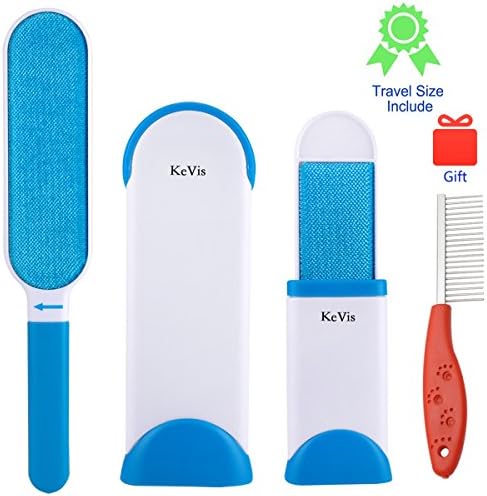 Pet Fur and Lint Remover with Self-Cleaning Design Double-Sided Brush Removes Pet Hair from Clothes &amp; Furniture by KeVis