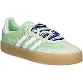 adidas Sambae Women's Shoes, Semi Green Spark/Cloud White/Wonder Blue, Size 8