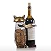 Tooarts Cat Wine Holder Cork Metal Wine Barrel Cork Storage Cage Table Cork Container Ornament