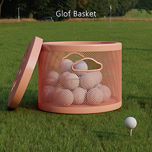 ONENOE Modern Metal Round Small Stool with Storage, Foot Rest Ottoman, Lego Toys Stackable Storage Organizer Bins with Lids for Toddler Kids Girls Boys, Pink, 1 Pack