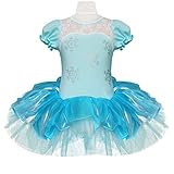 iEFiEL Girls Elegant Snowflake Princess School Ballet Dance Wear Party Dress