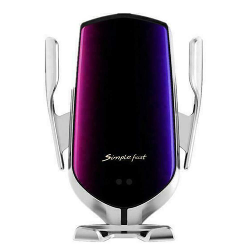 Bcamelys Wireless Car Charger, 2 in 1 Qi 10W Fast Wireless Infrared Auto-Clamping Charge Car Air Vent Mount Phone Holder for Phone 11/11 Pro/11 Pro Max/XR/XS Max/X/8/8+ Galaxy Note 10/S10/Note 9/S9