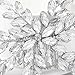 Yean Bride Rhinestones Wedding Hair Comb Crystal Bridal Hair Piece Hair Accessories for Women and Girls (Silver)
