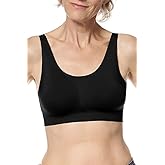 Amoena Womens Aylin Wire-Free Mastectomy Seamless Pocketed Mastectomy Bra