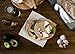 TOSCANA - a Picnic Time brand - Brie Cheese Board and Knife Set, Charcuterie Board Set, Wood Cutting Board, (Parawood)
