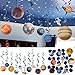 Outer Space Birthday Party Pack, Solar System Hanging Decoration, Foil Swirls Tassel Garlands, Kids Planet Themed Party Supplies, SUNBEAUTY