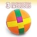 Gamie IQ Challenge Set, Brain Teaser Puzzles, Fun Puzzle Balls with Free Colorful Instruction Guide, Party Games, Includes 12 Fun and Challenging Puzzle Balls, Great Educational Toy for Kids