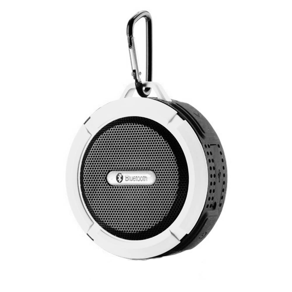 Yuehuamech Bluetooth Shower Speaker C6 HD Stereo Sound Waterproof Mini Wireless Shower Radio Portable Music Sound Box with Detachable Suction Cup for Outdoor Beach Travel Pool