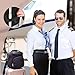 Insulated Lunch Bag For Men Women Work Kids Cooler Box Travel Bags Nylon Double-Sewn Thermal Food Kit Tote Bento Boxes Best 2 Way Zipper Closures Adjustable Shoulder Strap - Set Pockets Black