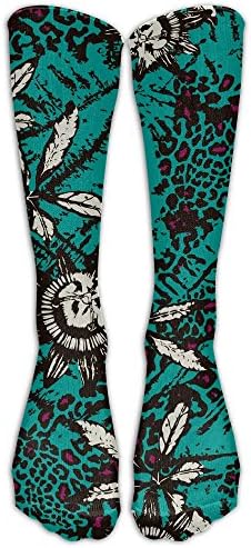 Fengyaojianzhu Men's &amp; Women's Sock Indian Leopard Print 3 Stylish Athletic Long Socks Stockings One Pair
