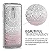 kwmobile TPU Silicone Case for ZTE Axon 7 Mini - Crystal Clear Smartphone Back Case Protective Cover - Indian Sun Light Pink/White/Transparent