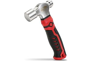 HOUSERAN Ball Peen Hammer, 13oz Small Ball Peen Hammer, Stubby Hammer Small Hammer Tool, Hammer for Jewelry Making, Ideal for Home, Auto Repair, Carpentry and Crafting