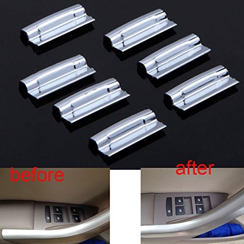 Duspper - For Chevrolet Cruze Auto Window Switch Lift Button Cover Trim Sticker 7Pcs Chrome Silver ABS Car Styling Accessories 2010-2014