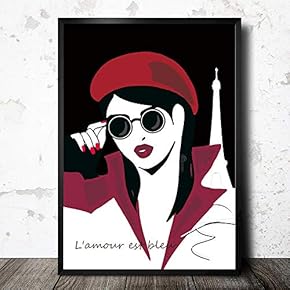 Framed Canvas Wall Art for Living Room, Bedroom Fashion Lady Canvas Prints for Home Decoration Ready to Hang - 16x24 inches