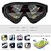 Ski Goggles SiFREE UV400 Protective with Windproof Dustproof Anti-shock Anti-Glare Lenses Skate Glasses for Ice-Skate Snowboard Snowmobile Bicycle Motorcycle