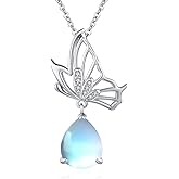 Freesloth Butterfly Necklaces for Women 925 Sterling Silver Butterfly Jewelry Butterfly Pendant Necklace Gifts for Girlfriend Valentine's Day Christmas
