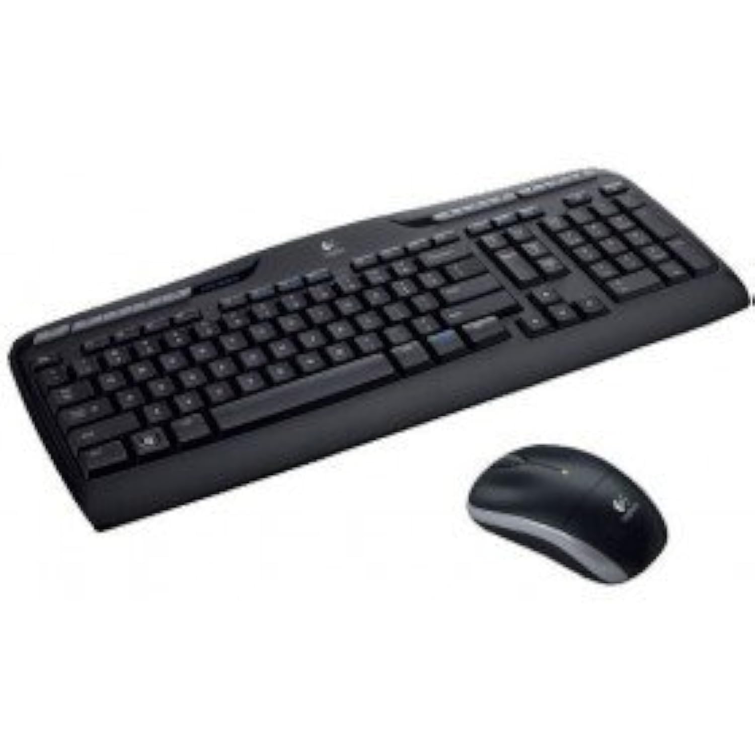 Logitech MK330 wireless keyboard mouse set, 2.4 GHz connection via Unifying USB receiver, 4 programmable G-keys, 12-24 months battery life, US INTL/Italian QWERTY layout - black