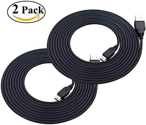 6.6 Ft 2Pack USB Cable Charging Cord for GoPro-HD HERO2 HERO3+ HERO4-960-1080 Original-HD-Waterproof Action-Camera Data Sync