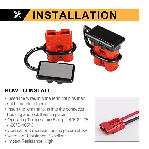BUNKER INDUST 610 Gauge 50A Battery Quick Connect/Disconnect Wire